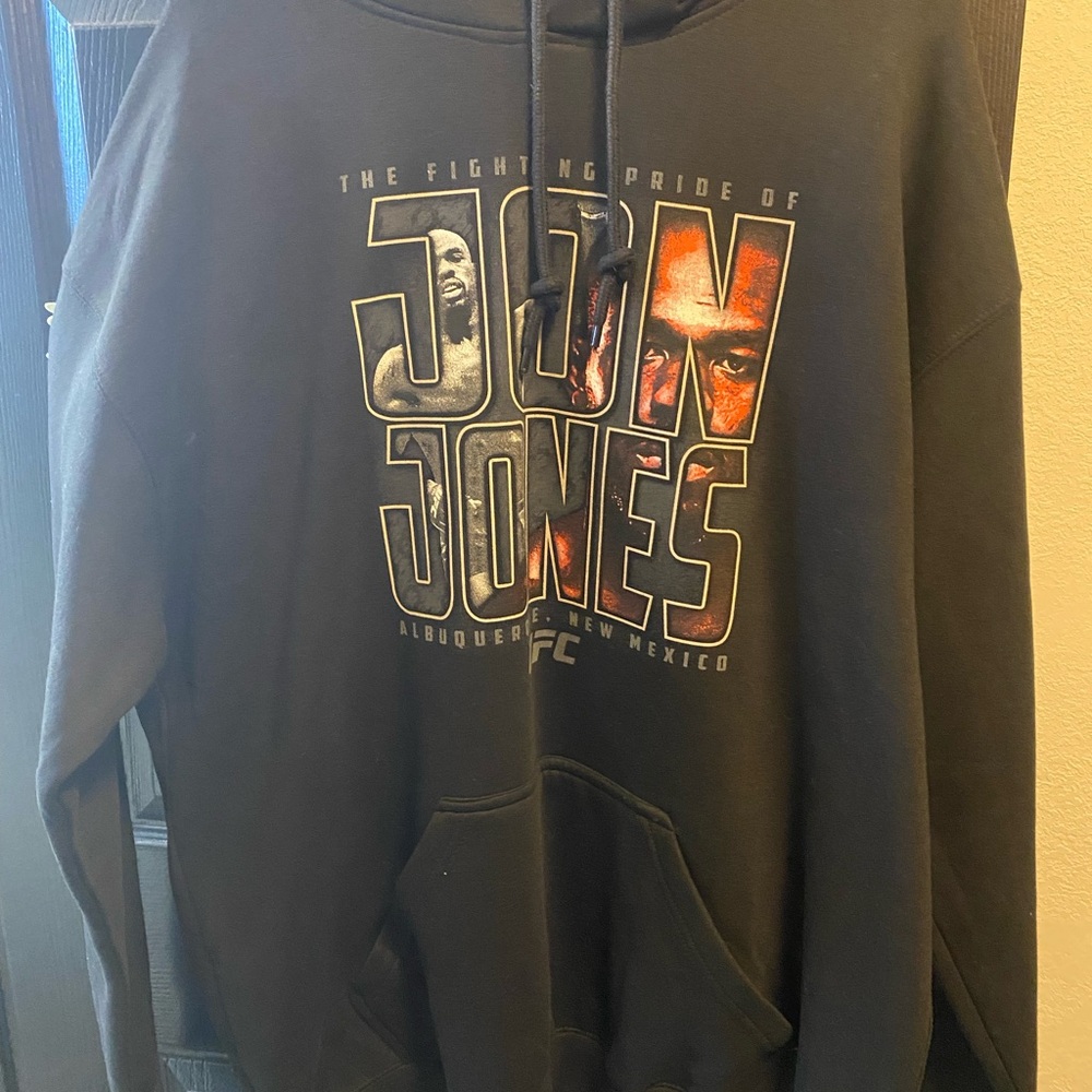 UFC Black Cotton Hoodie XL Jon Jones